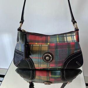 Dooney & Bourke Ladybug Plaid Satchel Y2K Shoulder One Owner Like New